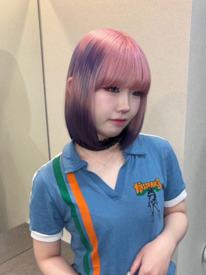 オーダーメイド　デザインカラー　ケアブリーチカラー　ウルフ