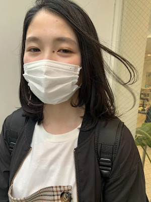 ナチュラルな可愛いセミディ