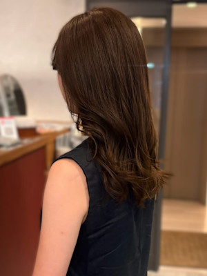 顔周りカット レイヤーカット 髪質改善トリートメント 30代