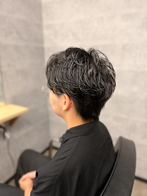 メンズ毛流れシャドウパーマ/高田馬場/新宿/代々木/新大久保