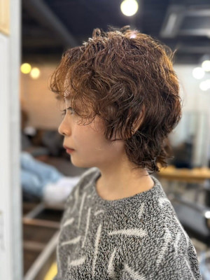 パーマショートハッシュカット/高田馬場/新宿/代々木/新大久