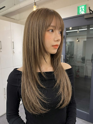 ベージュロングレイヤー