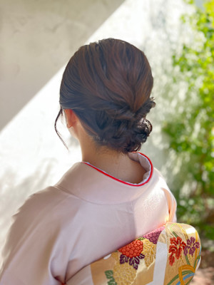 七五三お参り　ママのヘアアレンジ