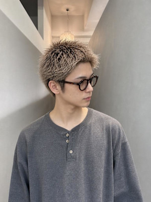 ハイトーンスパイキーショート メンズ
