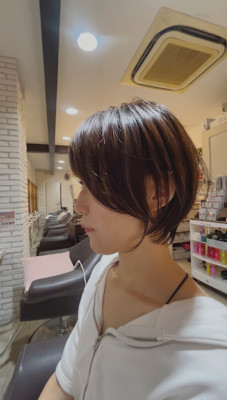大人丸みショートボブ [錦糸町 ショート]