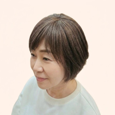 ナチュラルなグレージュ系白髪ぼかし☆