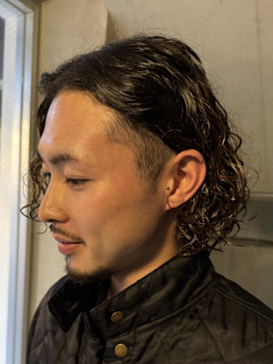 メンズ ハイライト バレイヤージュ 外国人風