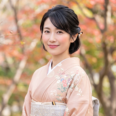 七五三/お宮参り/訪問着に♪ミディアム大人和装ハーフアップ