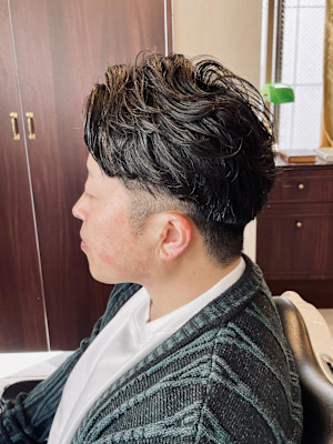 【50代 男性】パーマツーブロック