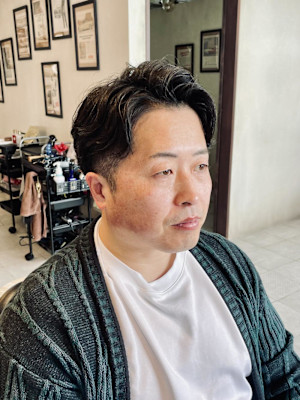 【50代 男性】パーマツーブロック