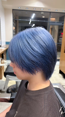 中性カット＋ブルーグレージュ