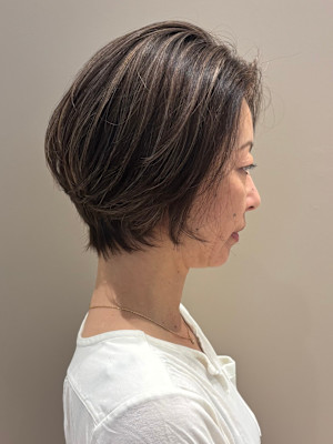 白髪ぼかしハイライト