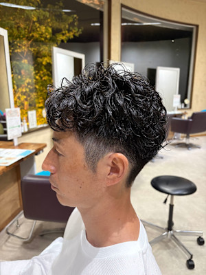 【藤枝】メンズツイストスパイラル×フェード