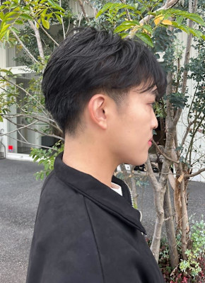【藤枝】黒髪ナチュラルマッシュ×刈り上げ
