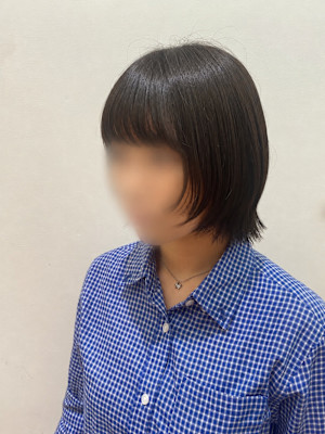 10代、20代人気☆ぱつっとボブ×サイドレイヤー