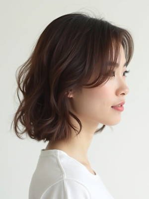 二子玉川のツヤ活きレイヤースタイル