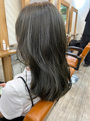 艶髪髪質改善トリートメントゆるふわ大人可愛い赤み消しカラー