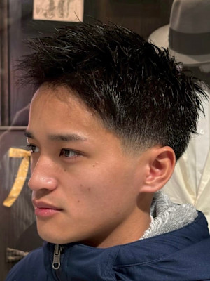 大宮メンズフェードスパイキーショート