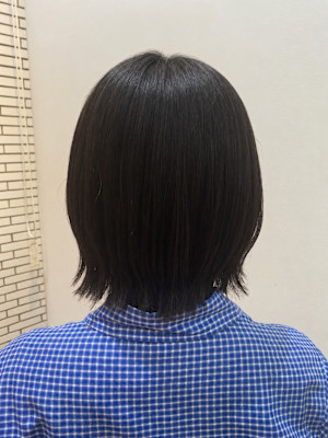 10代、20代人気☆ぱつっとボブ×サイドレイヤー