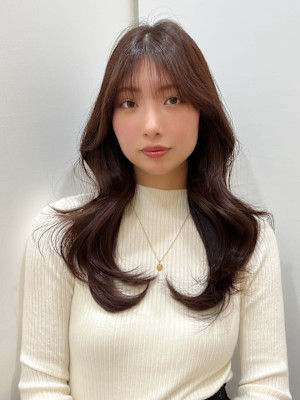 レイヤーカット　２０代　１０代　韓国風