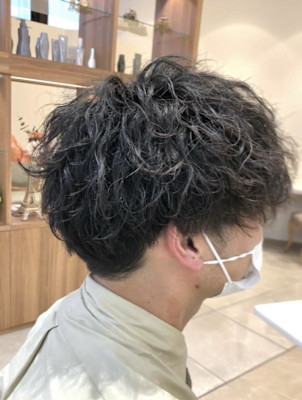 ツーブロツイストスパイラルパーマ