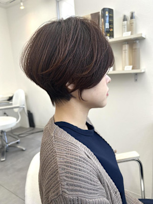 大人可愛い落ち着きのあるショートボブ！