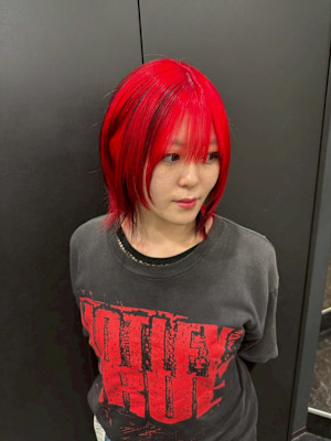 セクションカラー　デザインカラー　ケアブリーチカラー