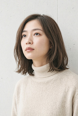 自然体で美しい＊上品カジュアルな外ハネボブディ