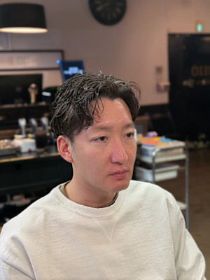 ツーブロックショートカルマヘアスリックバックジェットフェード