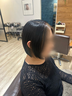 【小顔効果】暗髪×フェイスフレーミング
