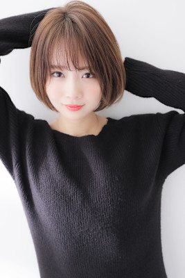 王道愛され内巻きボブ×まろやかミルクティーベージュ