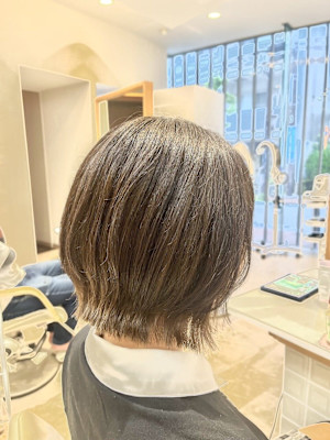 簡単アイロンで可愛いくびれ！ボブウルフ/20代