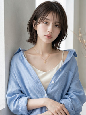 池袋 ミントグレージュ ミントベージュ シアーバング シース