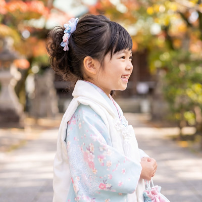 【七五三】3歳♪華やかふんわりサイドアップヘアセット
