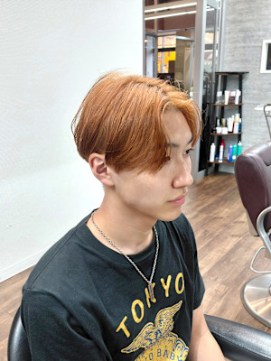 【韓国風】ミルクティーブラウンで作る大人センターパート