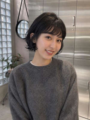 大人ショートパーマ