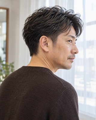 大人の柔らか毛流れショート