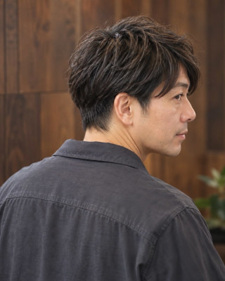 大人のナチュラルセンターパート