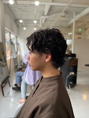 MEN'S HAIRパーマウルフ