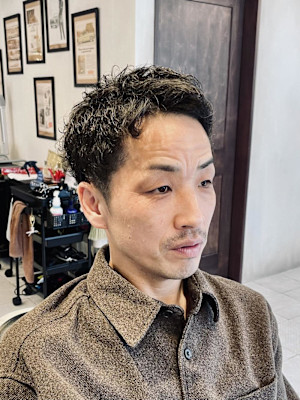 【50代 男性】ショートパーマ