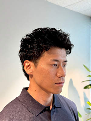 直毛でもセットしやすい◎大人メンズのアクティブショート