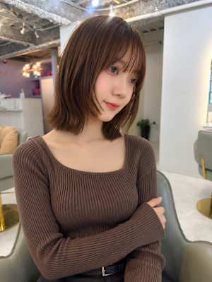 小顔ミハッシュレイヤミディアムオリーブベージュ