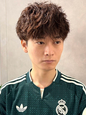ニュアンスパーマフェザーパーマ 刈り上げ ツーブロック 福山