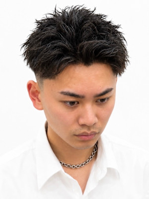 大宮メンズツイストスパイラルパーマショートフェード