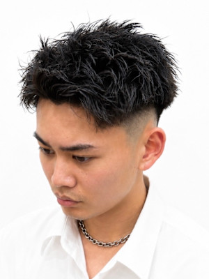 大宮メンズツイストスパイラルパーマショートフェード