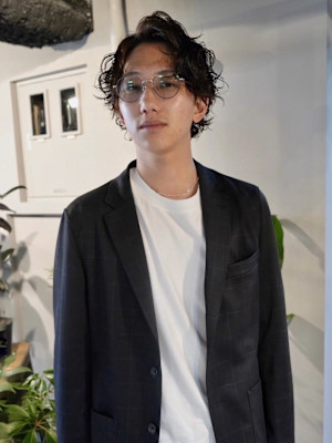 名古屋栄メンズ美容室 大人の色気ニュアンスパーマ/襟足