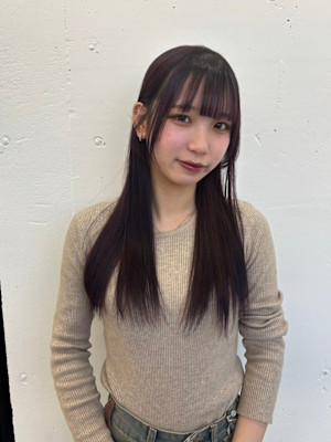 名古屋栄美容室 髪質改善カラー/ストレートロング