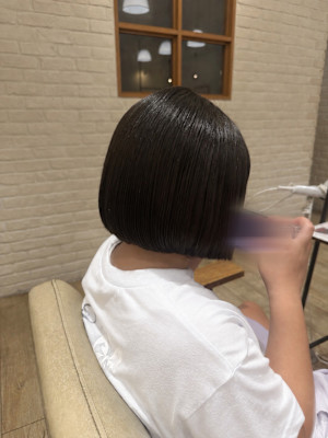 【美シルエット】可愛いナチュラル丸みボブ