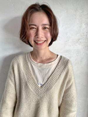 名古屋栄美容室 ショートボブ×イルミナカラーアッシュ