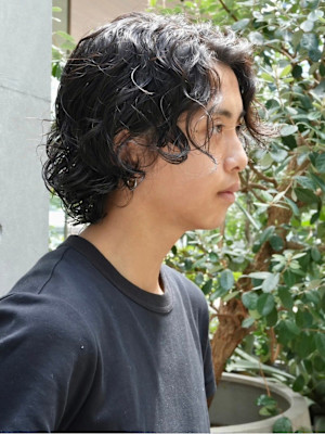 名古屋栄メンズ美容室 メンズミディアムスパイラルパーマ